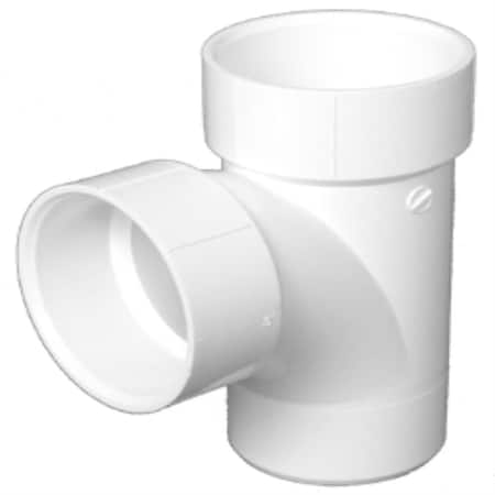 Keeney Mfg Charlotte Pipe Schedule 40 1-1/2 in. Hub X 1-1/2 in. D Hub PVC Sanitary Street Tee 1 pk PVC 004030600